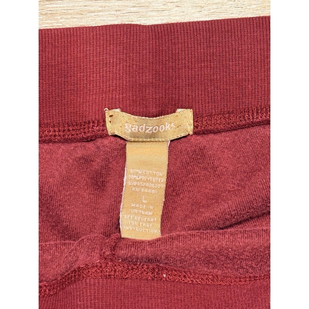 Y2K Juicy Velvet Red Women’s Low Rise Flare Bottom Juicy Pants Forever 21 Size L - Picture 5 of 6